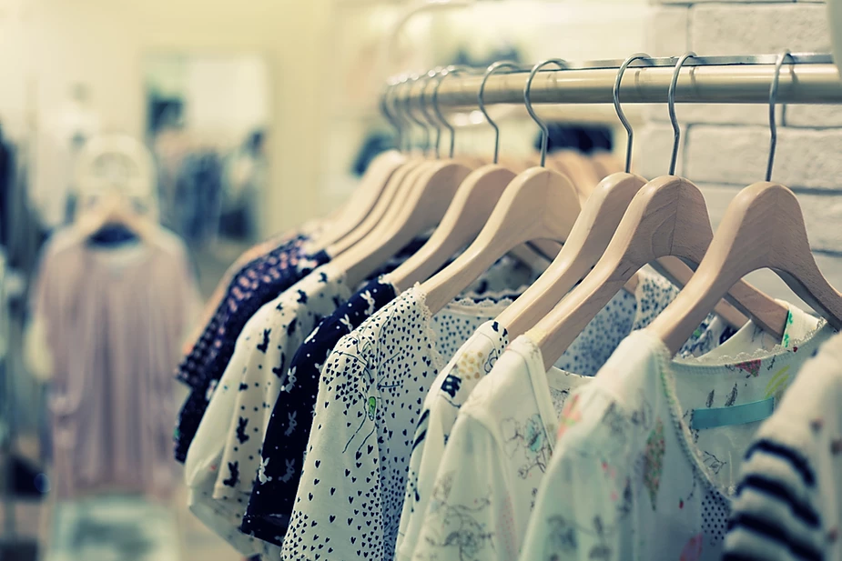 Shirts on a hanger