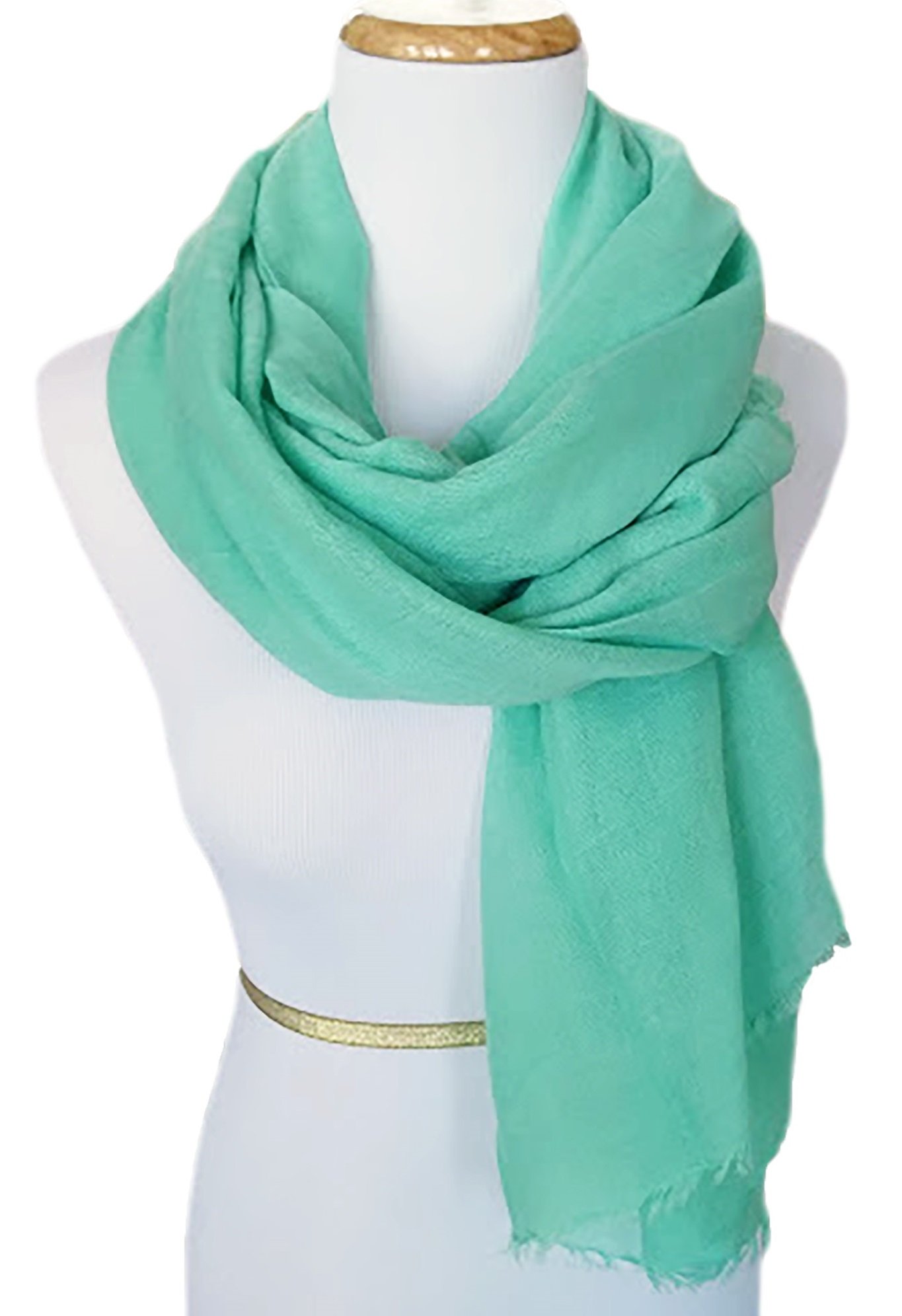 Ladies Scarf in Warm Mint » Unique To You Color